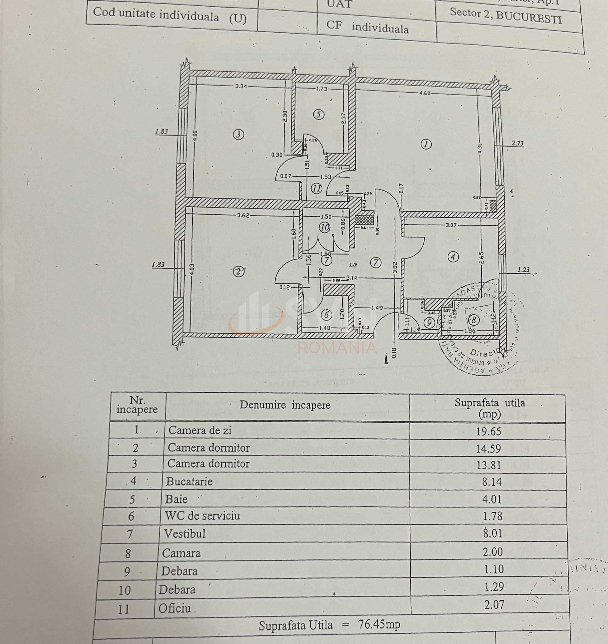 Apartament, 3 camere Bucuresti/Doamna Ghica