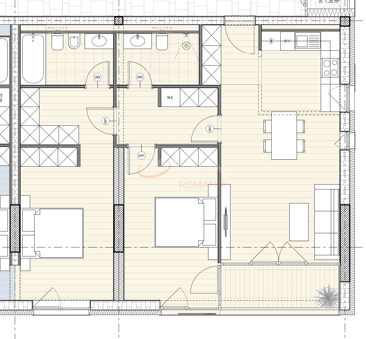 Apartament, 3 camere Bucuresti/Herastrau