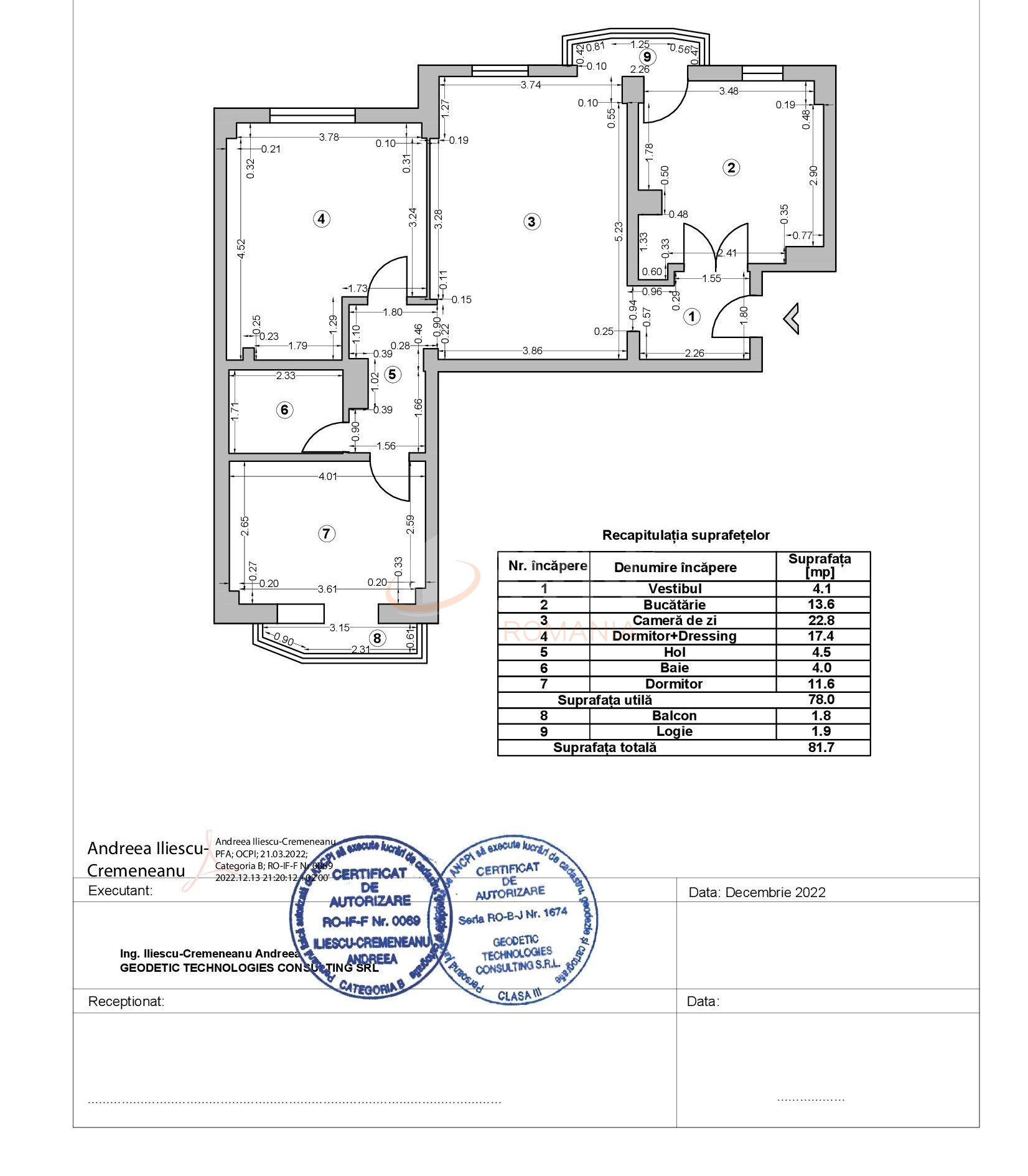 Apartament, 3 camere Bucuresti/Aviatiei