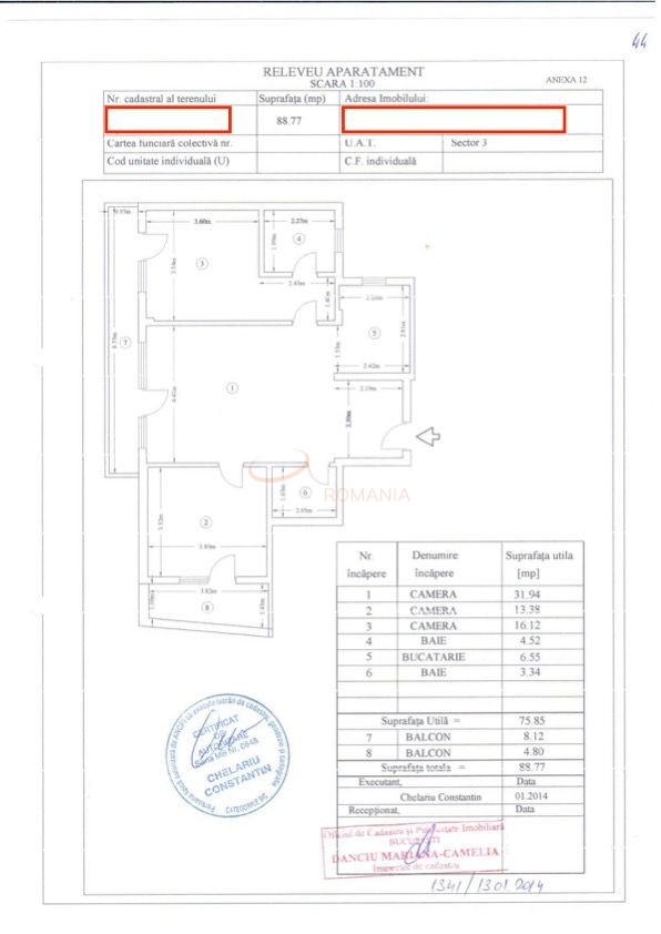 Apartament, 3 camere Bucuresti/Alba Iulia