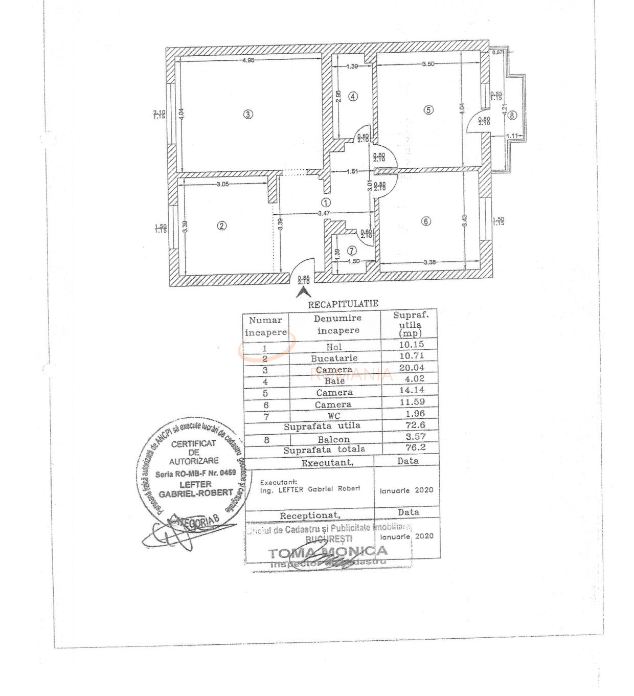 Apartament, 3 camere Bucuresti/Unirii (s3)
