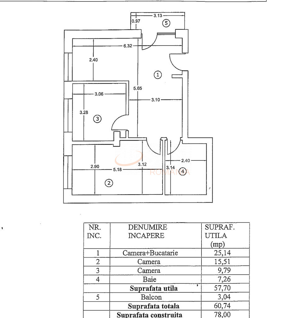 Apartament, 3 camere Bucuresti/Baneasa