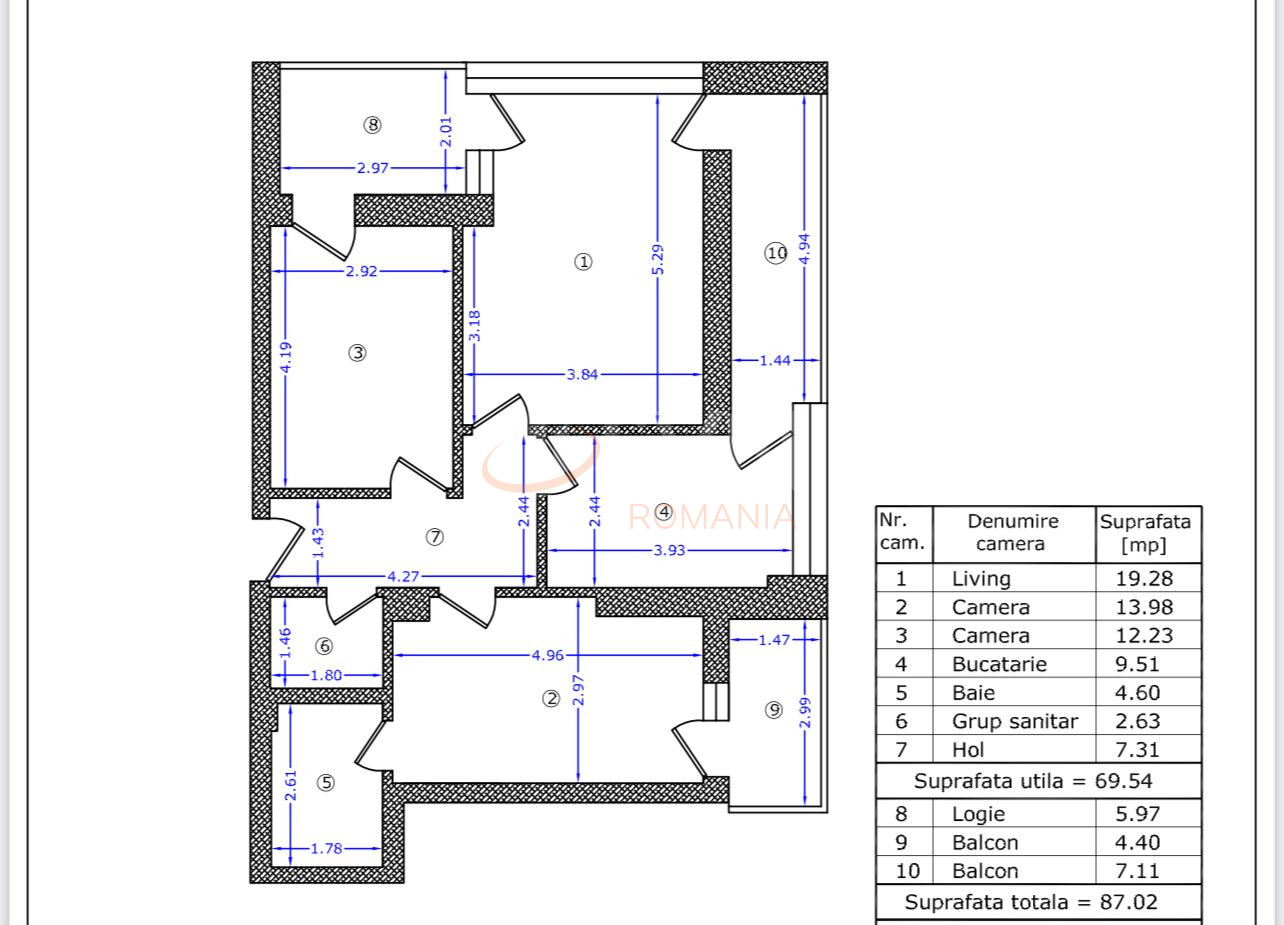 Apartament, 3 camere Bucuresti/Pipera