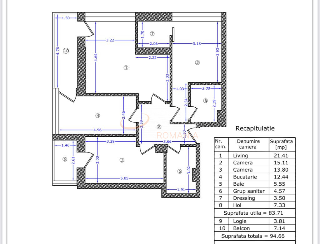 Apartament, 3 camere Bucuresti/Pipera