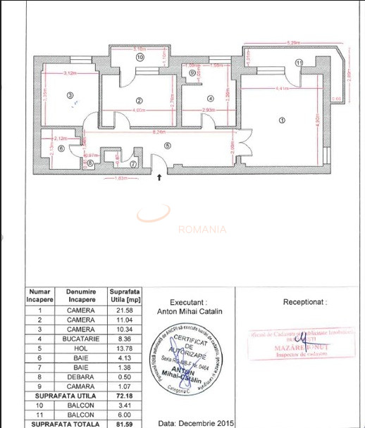Apartament, 3 camere Bucuresti/Baneasa