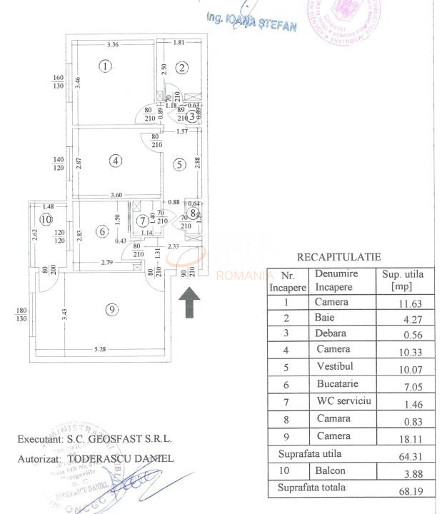 Apartament, 3 camere Bucuresti/Aviatiei