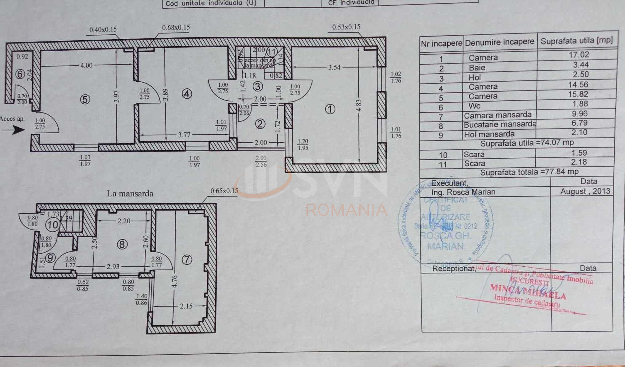 Apartament, 3 camere Bucuresti/Centrul Istoric (s2)