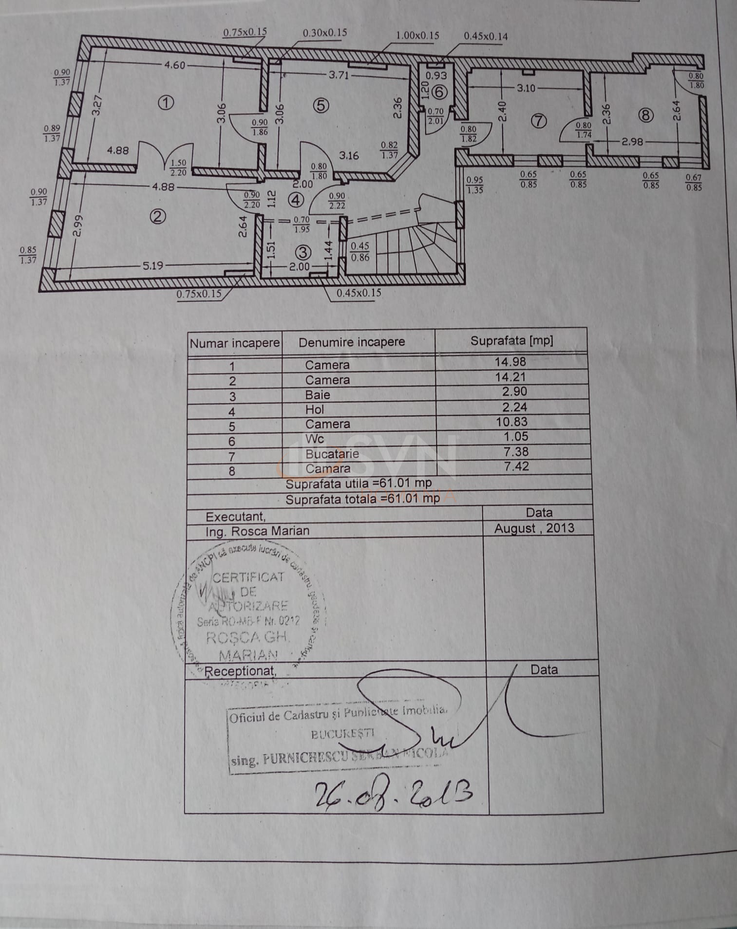 Apartament, 3 camere Bucuresti/Centrul Istoric (s2)
