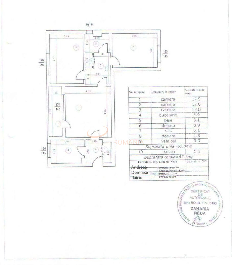 Apartament, 3 camere Bucuresti/Obor