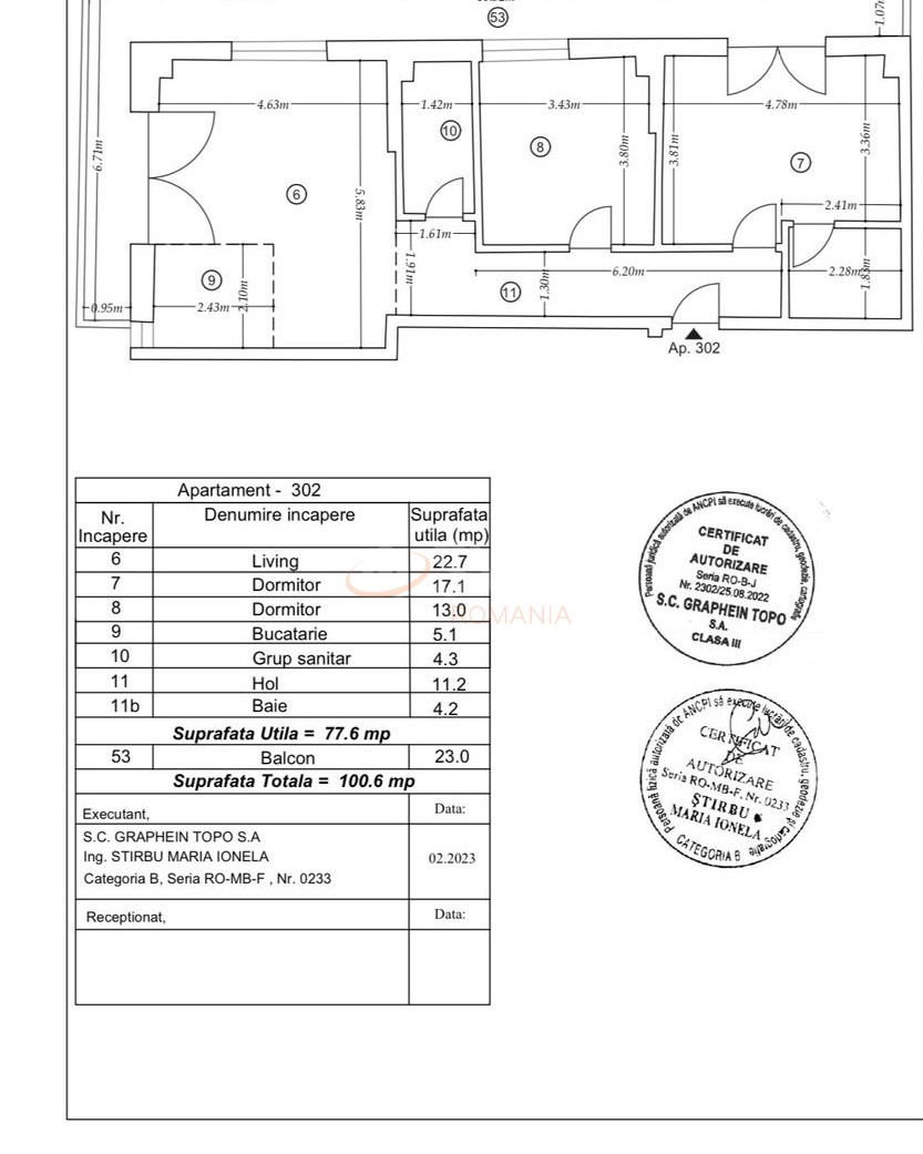 Apartament, 3 camere Bucuresti/Pipera