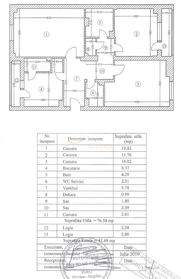 Apartament, 3 camere Bucuresti/Unirii (s3)