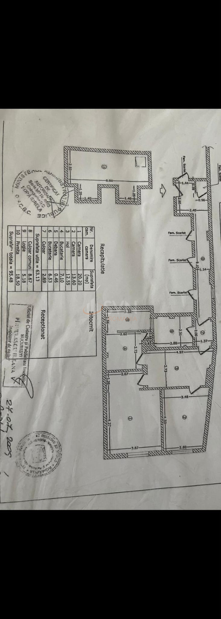 Apartament, 3 camere Bucuresti/Dacia