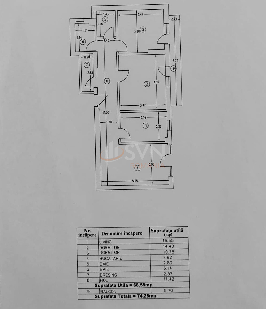 Apartament, 3 camere Bucuresti/Bucurestii Noi