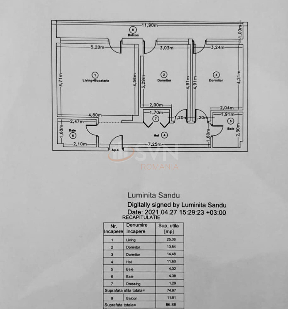Apartament, 3 camere Bucuresti/Pipera