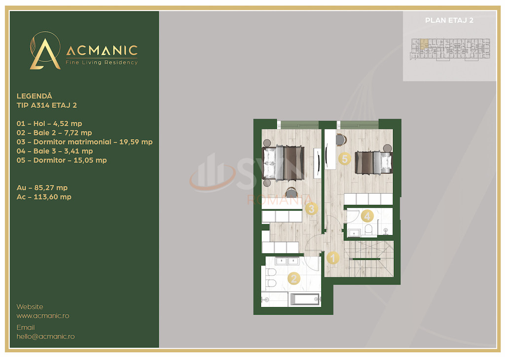 Apartament, 3 camere Bucuresti/Pipera