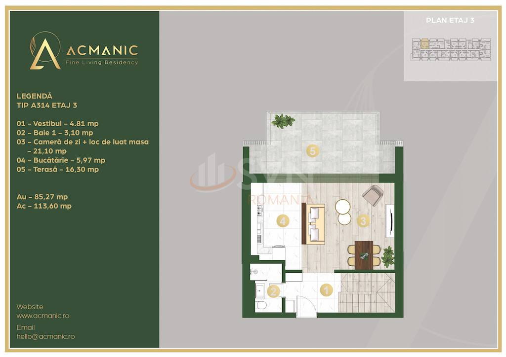 Apartament, 3 camere Bucuresti/Pipera