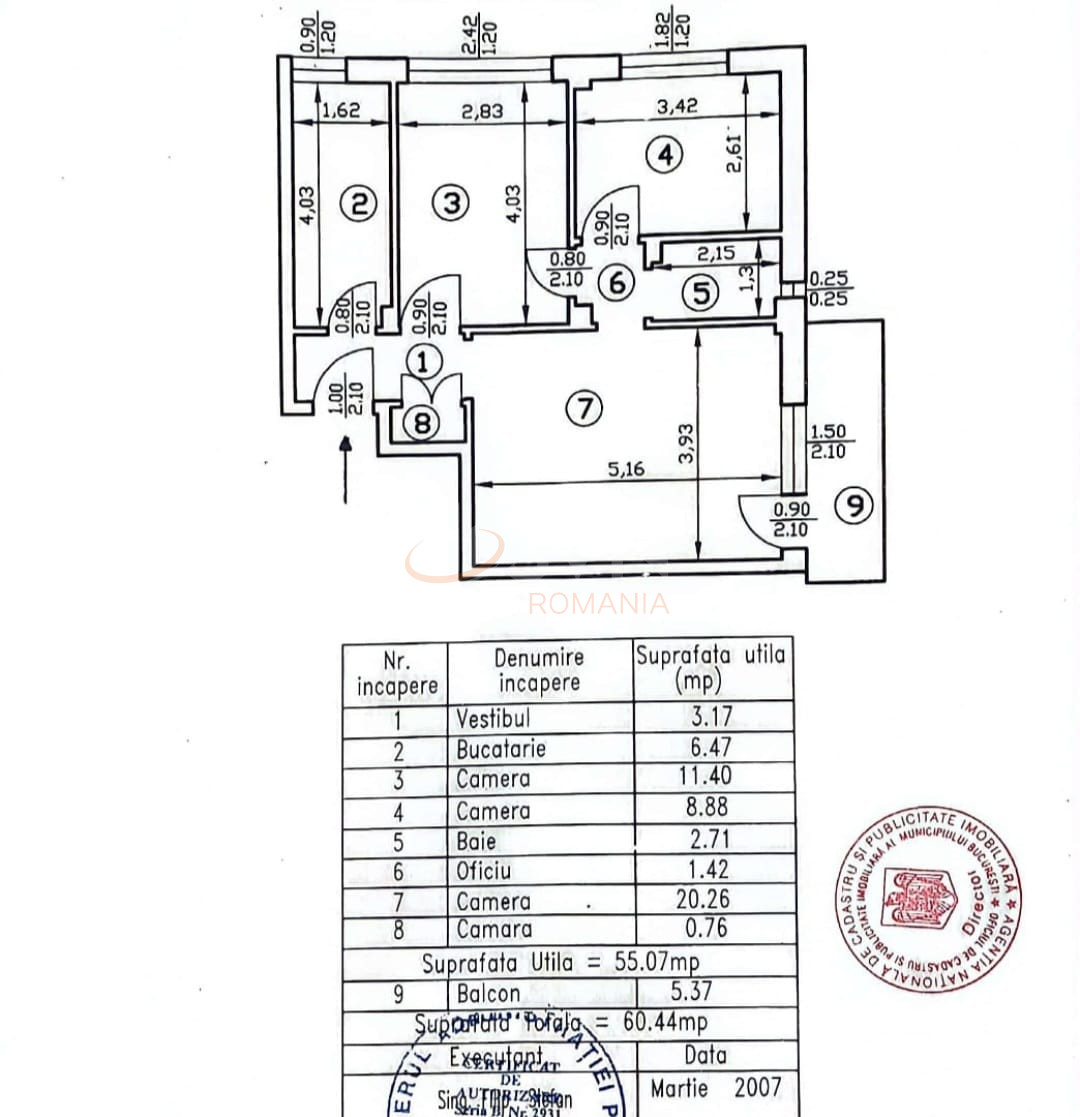 Apartament, 3 camere Bucuresti/Gara De Nord