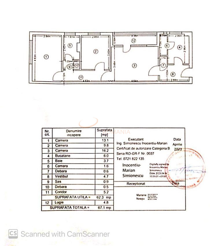 Apartament, 3 camere Bucuresti/Nicolae Grigorescu
