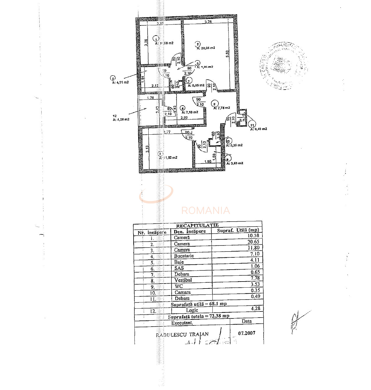 Apartament, 3 camere Bucuresti/Margeanului