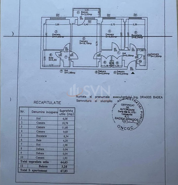 Apartament, 3 camere Bucuresti/Apusului