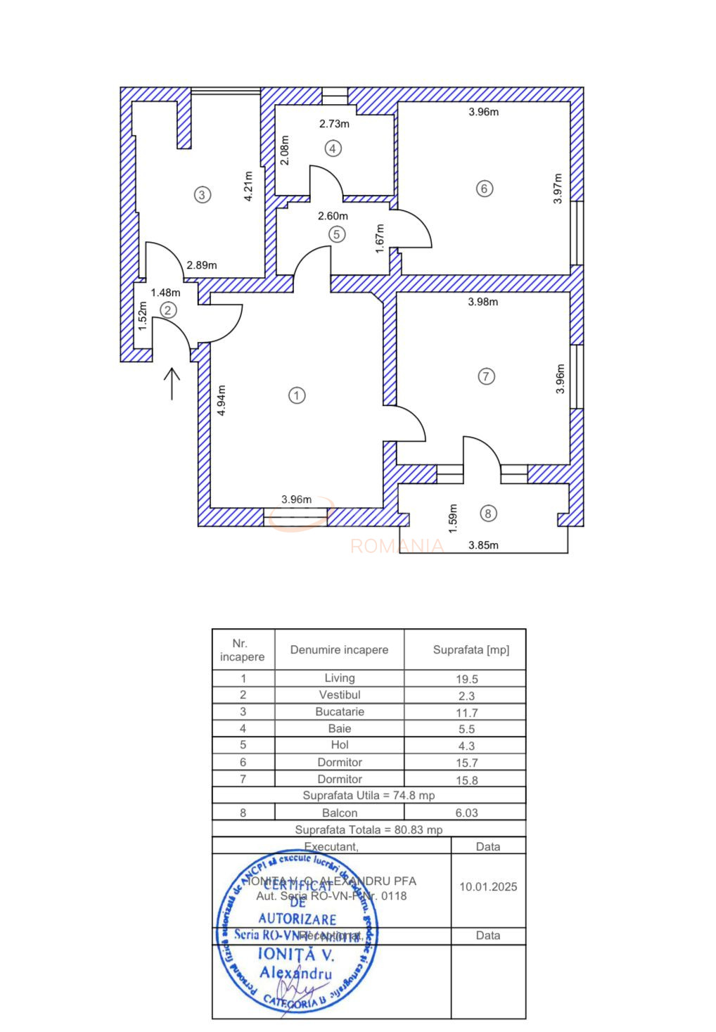 Apartament, 3 camere Bucuresti/Capitale