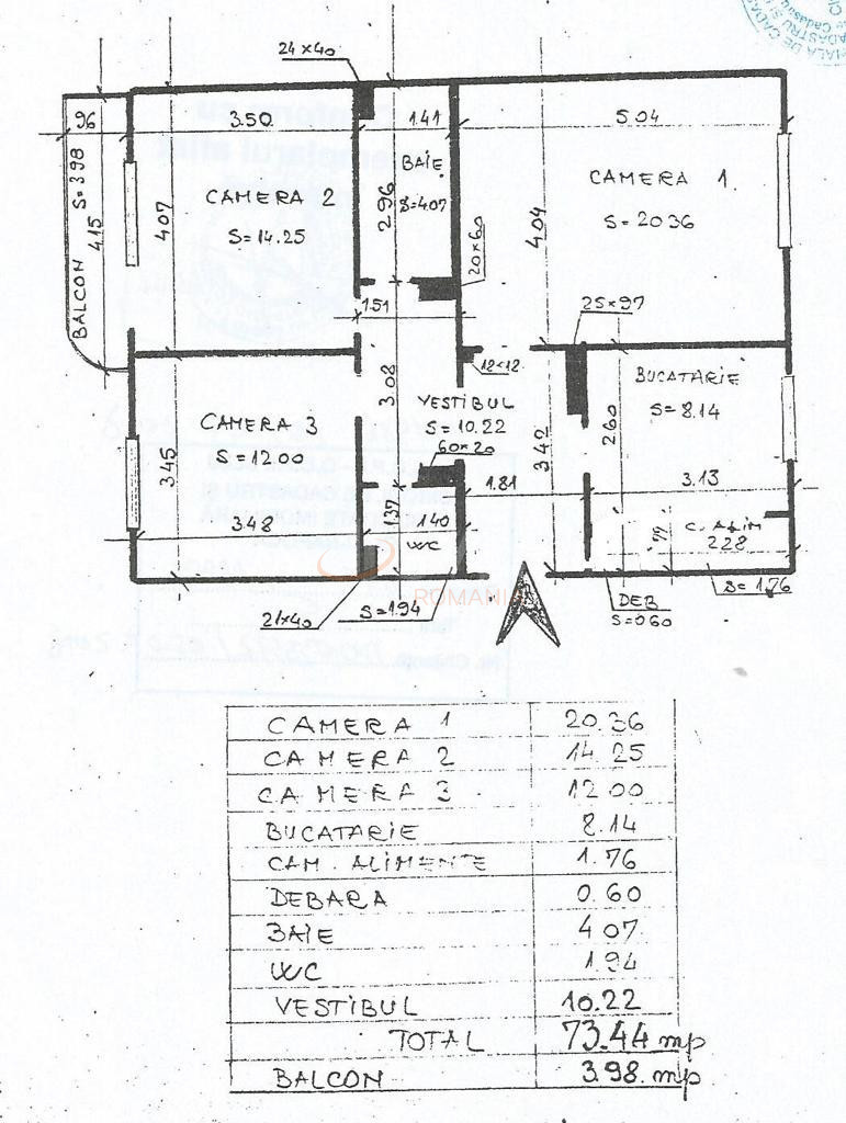 Apartament, 3 camere Cluj/Plopilor