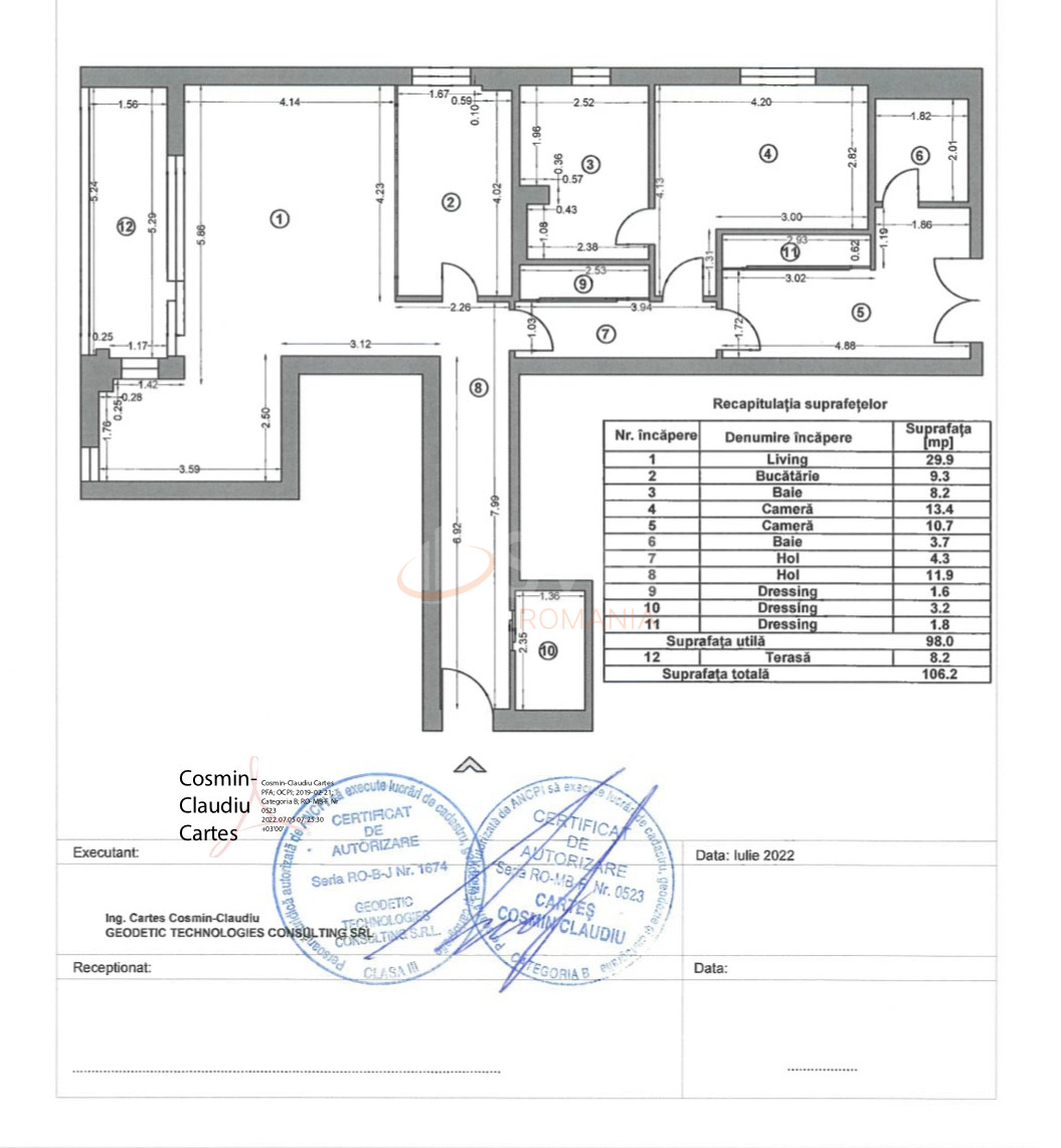 Apartament, 3 camere Bucuresti/Baneasa