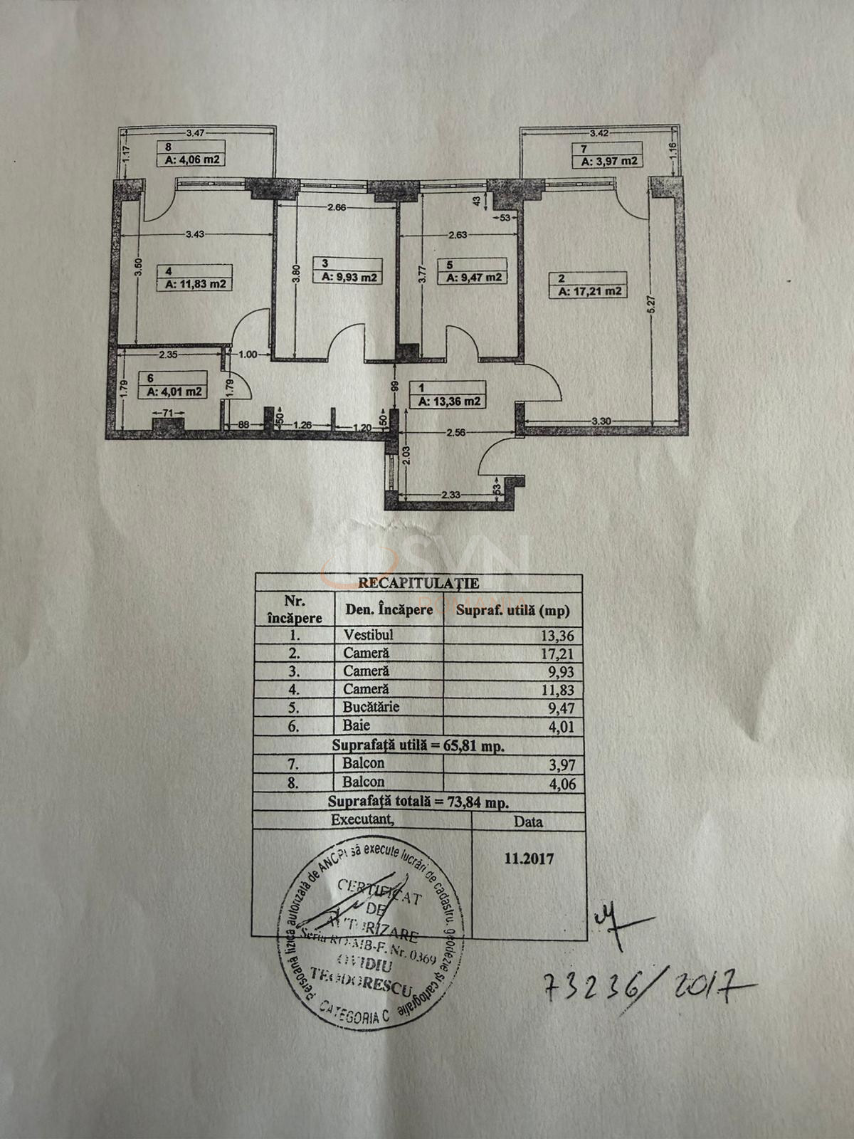 Apartament, 3 camere Bucuresti/Lacul Tei