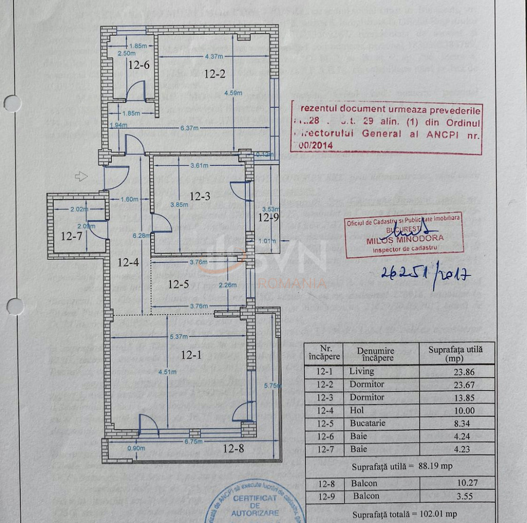 Apartament, 3 camere Bucuresti/Sisesti