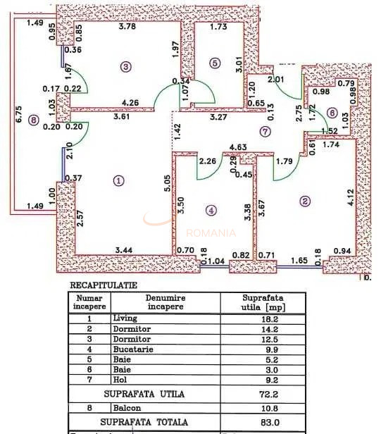 Apartament, 3 camere Bucuresti/Pipera