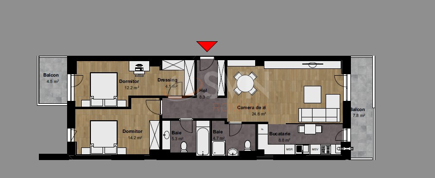 Apartament, 3 camere Bucuresti/Bucur Obor