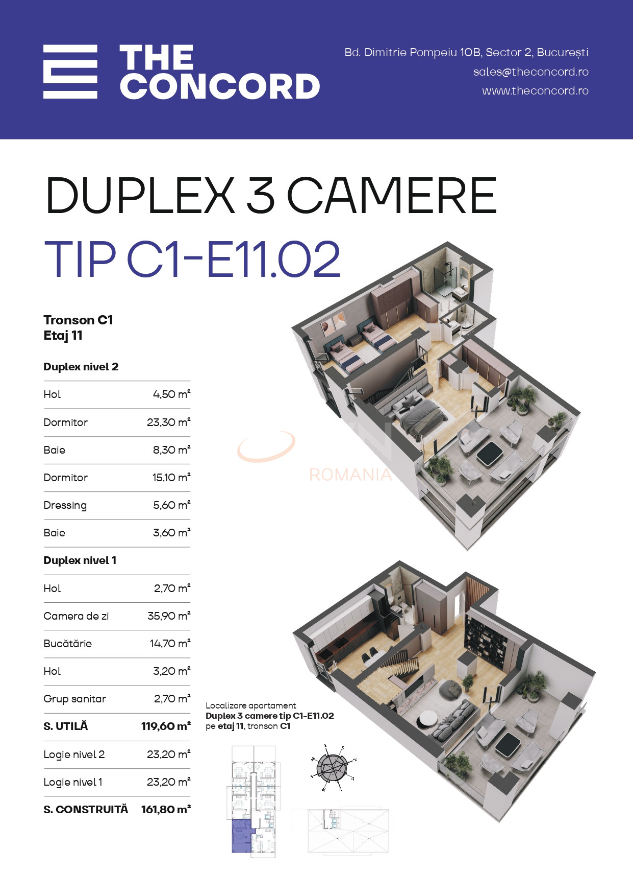 Apartament, 3 camere Bucuresti/Aviatiei