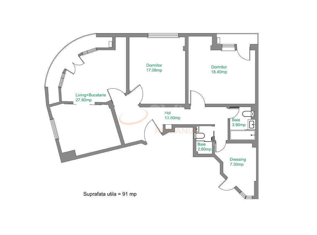 Apartament, 3 camere Bucuresti/Universitate (s1)