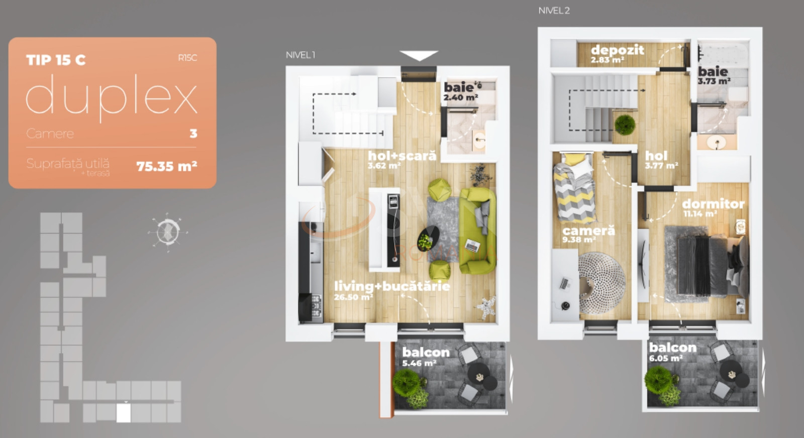 Apartament, 3 camere Bucuresti/Berceni