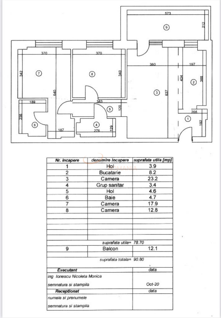 Apartament, 3 camere Bucuresti/Aviatiei