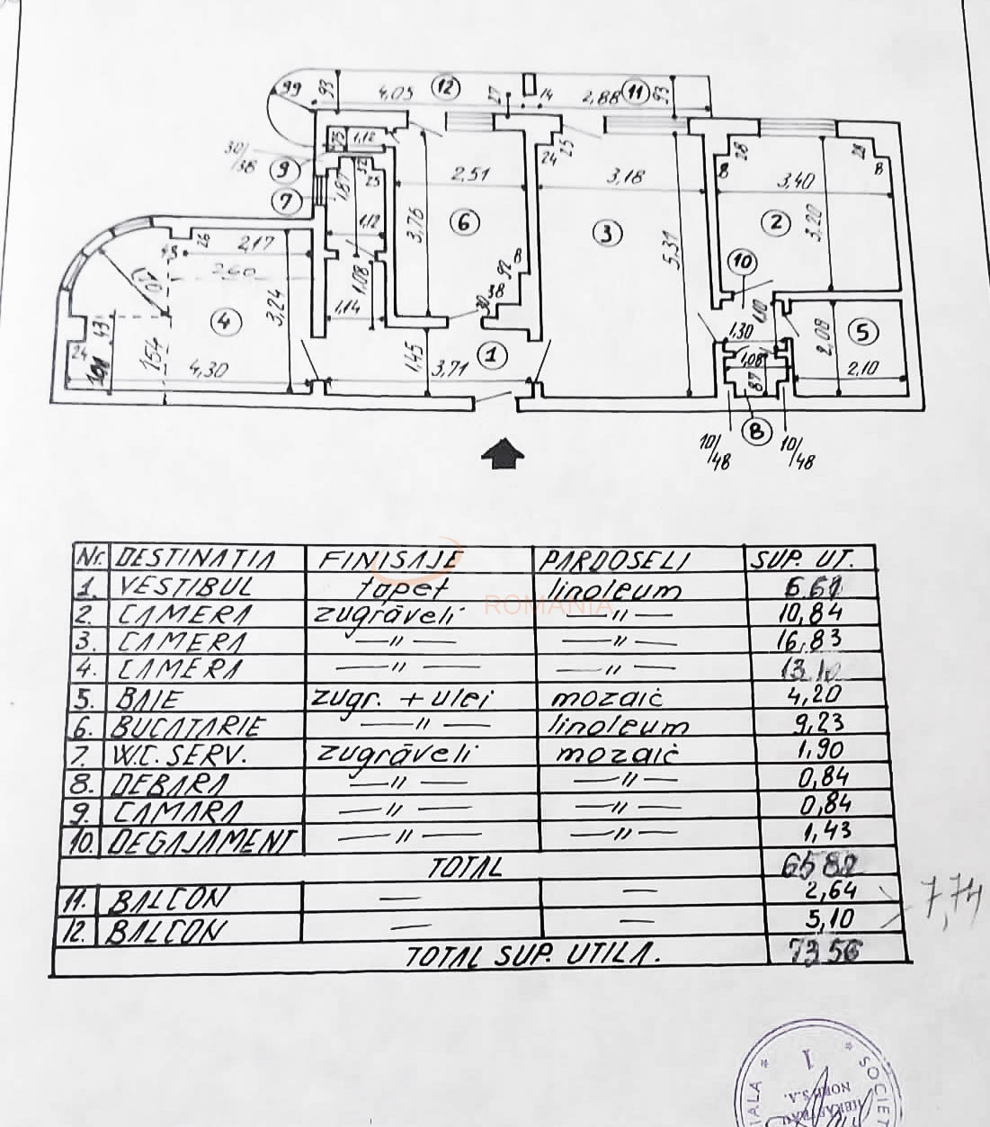 Apartament, 3 camere Bucuresti/Aviatiei