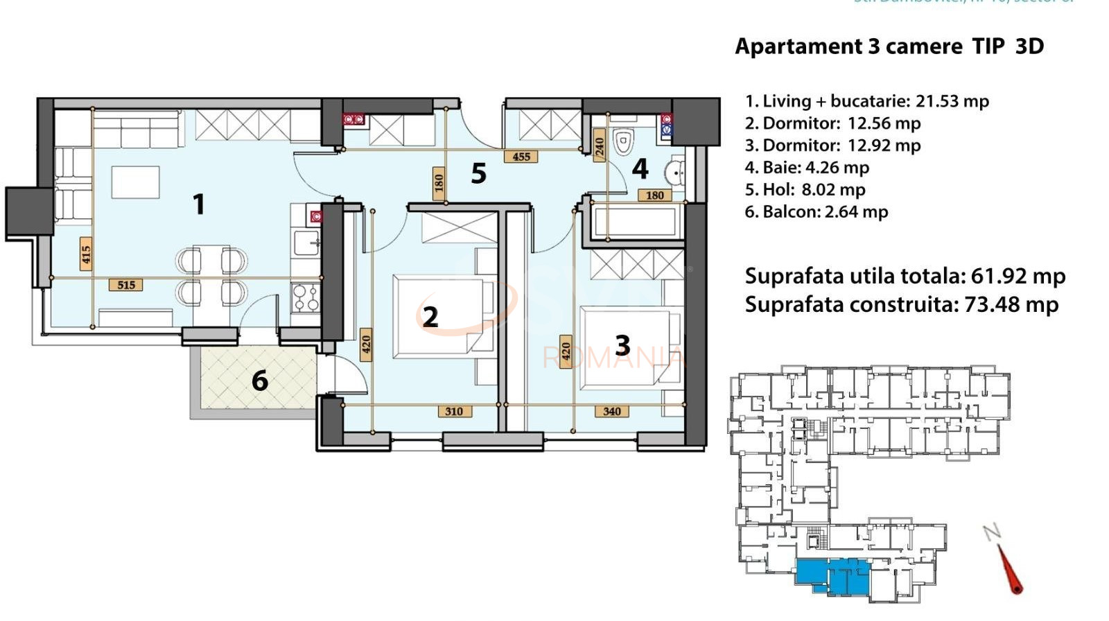 Apartament, 3 camere Bucuresti/Grozavesti