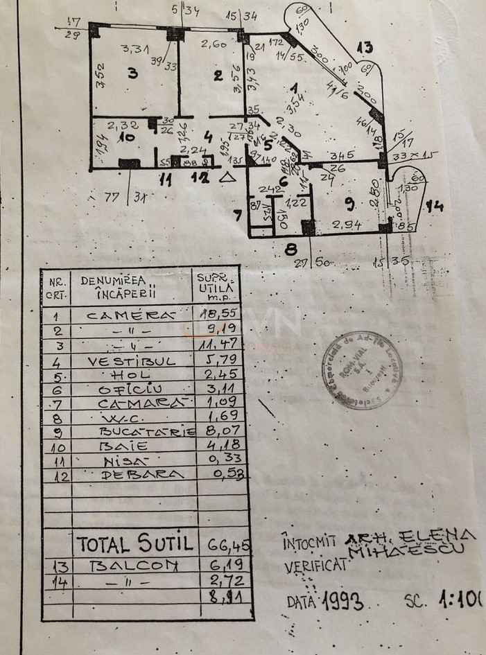 Apartament, 3 camere Bucuresti/1 Mai