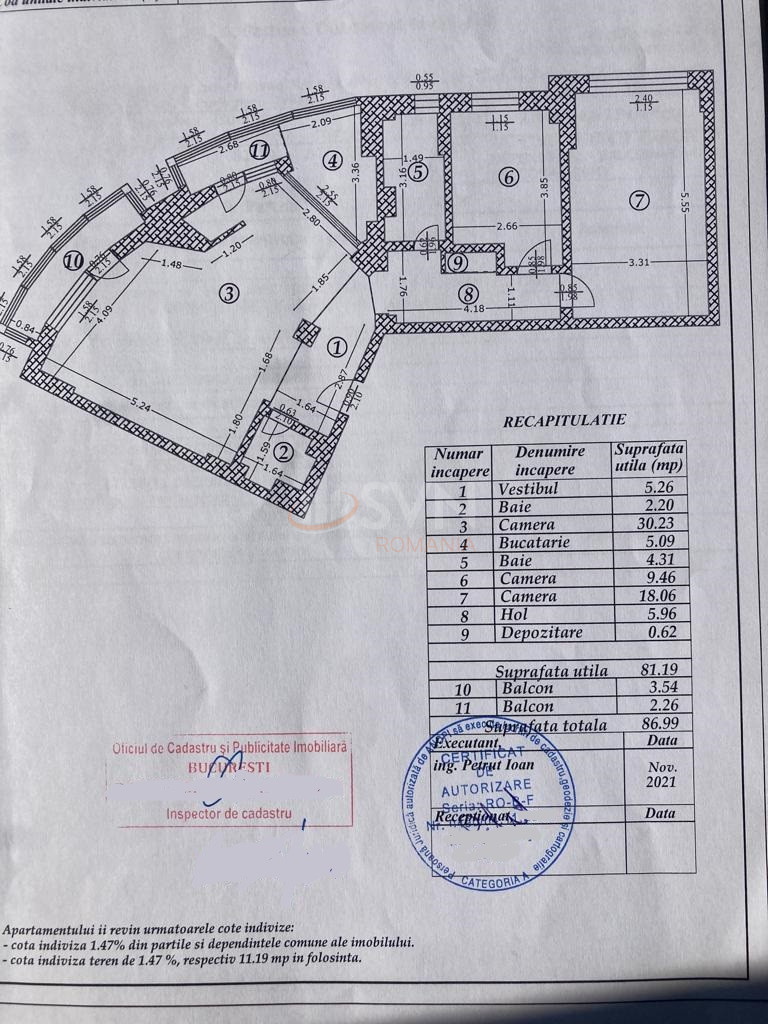 Apartament, 3 camere Bucuresti/Piata Victoriei