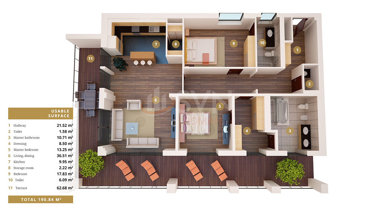 Apartament, 3 camere Bucuresti/Baneasa
