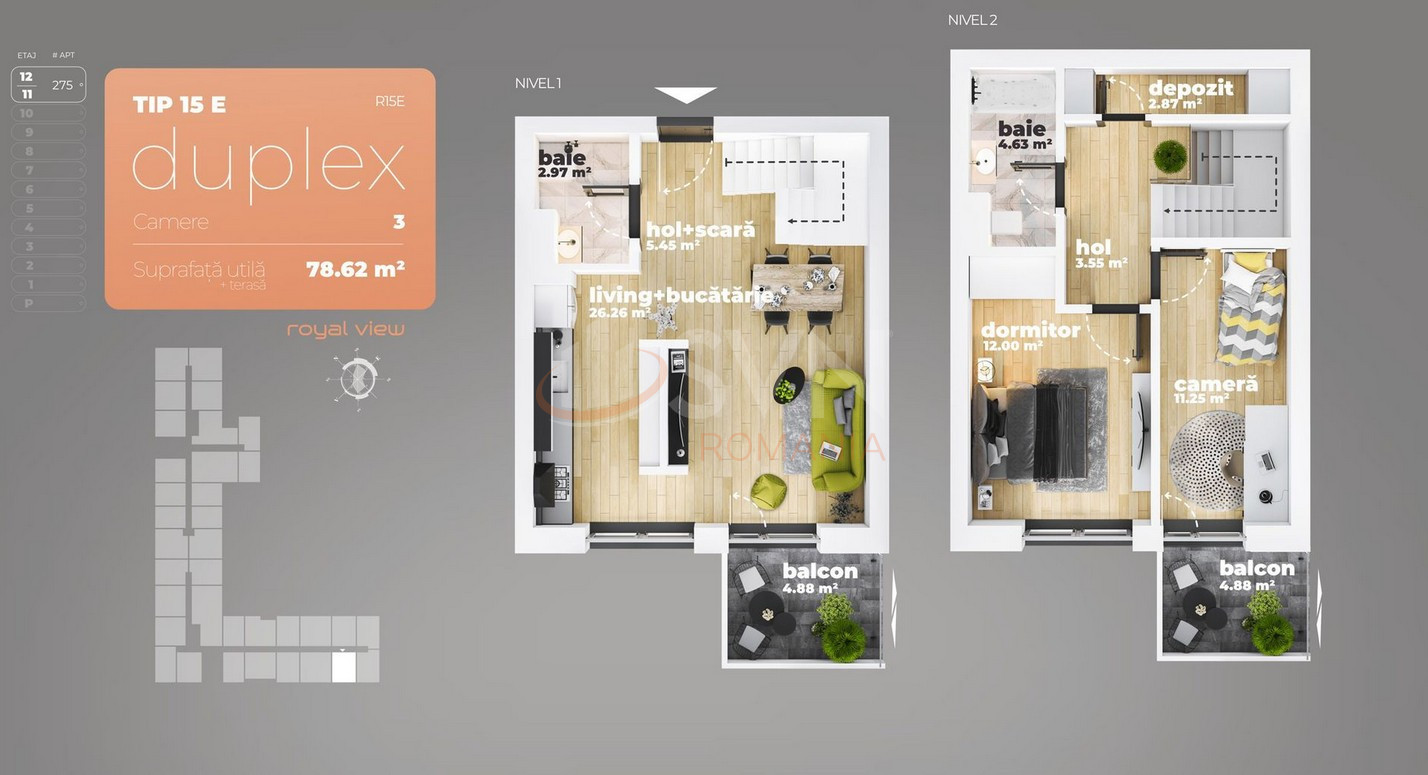 Apartament, 3 camere Bucuresti/Berceni