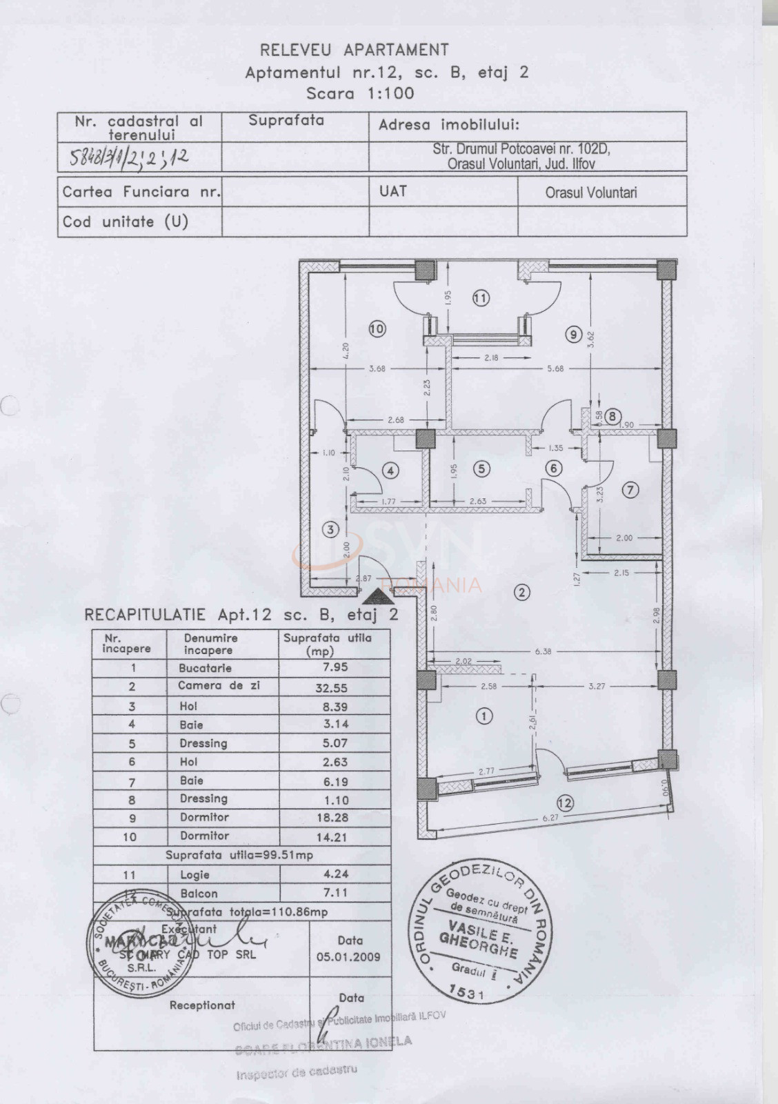 Apartament, 3 camere Ilfov/Voluntari
