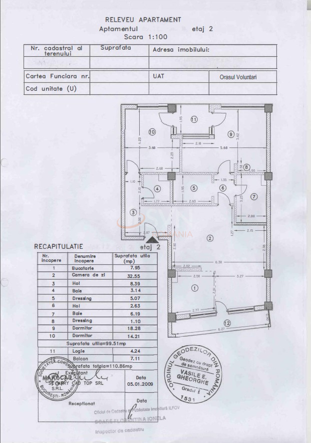 Apartament, 3 camere Ilfov/Voluntari