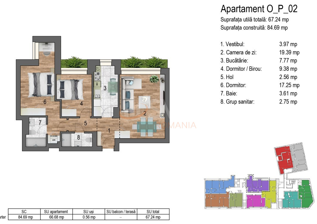 Apartament, 3 camere Bucuresti/Timpuri Noi