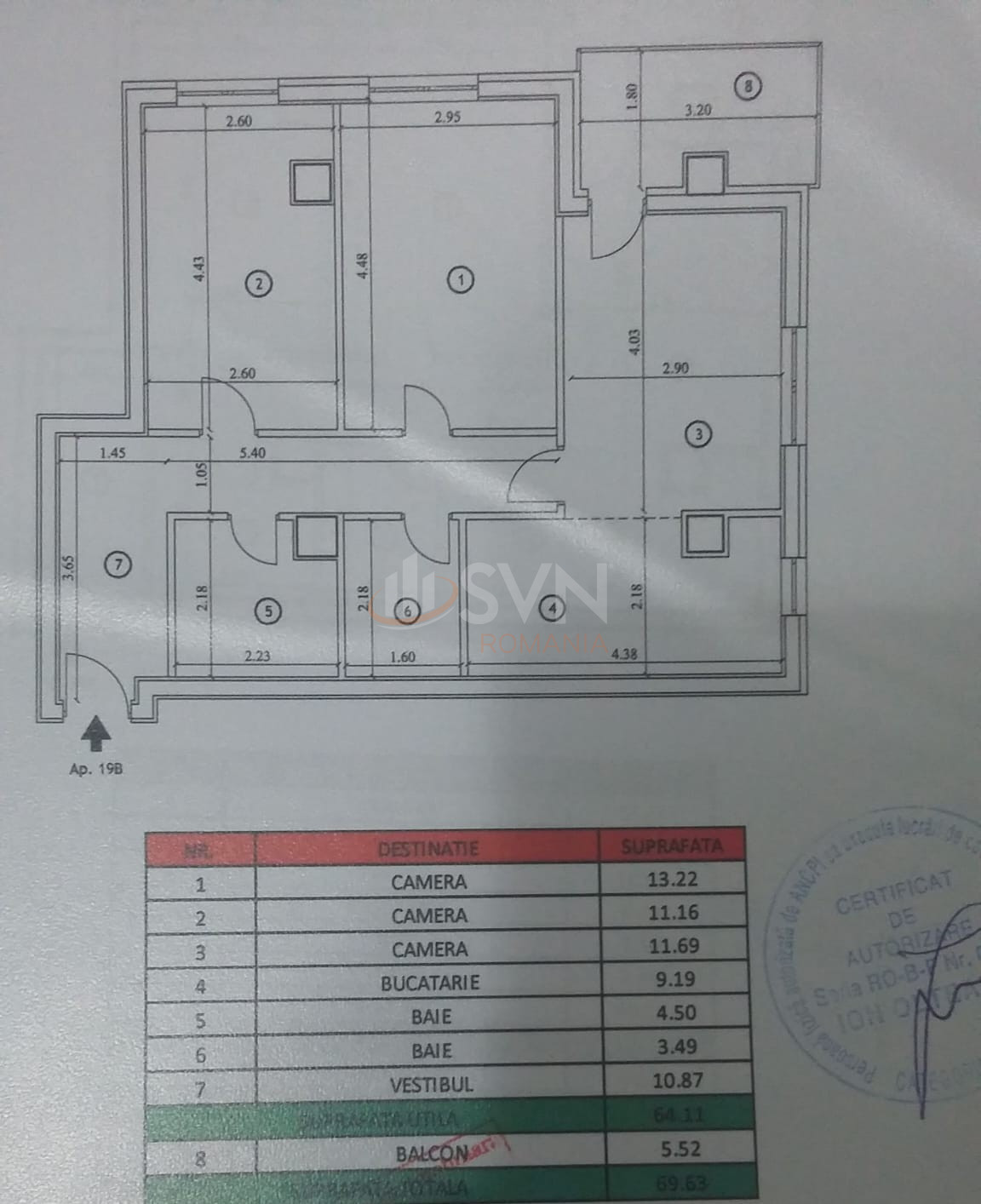 Apartament, 3 camere Bucuresti/Ozana