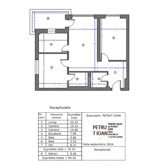 Apartament, 3 camere Bucuresti/Aviatiei