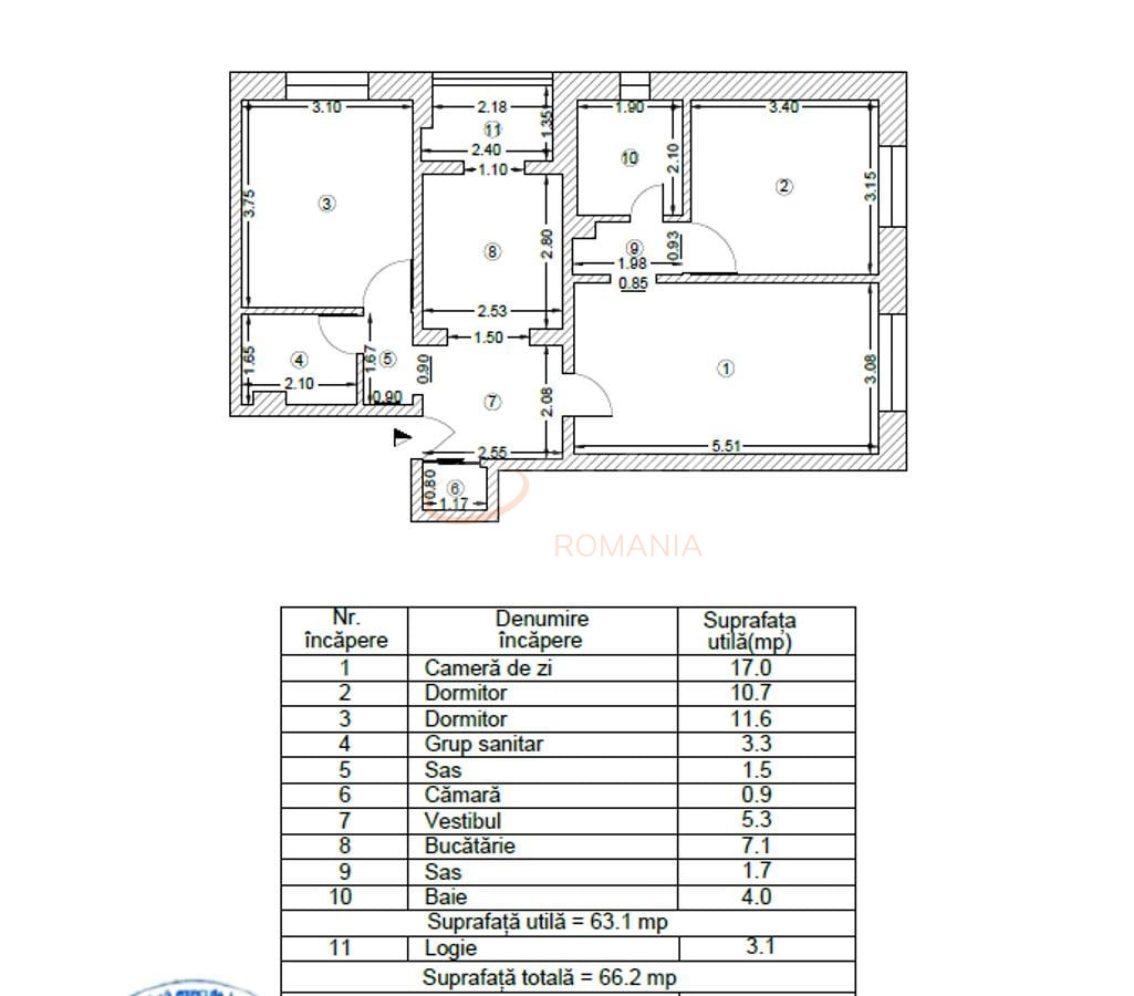 Apartament, 3 camere Bucuresti/Crangasi