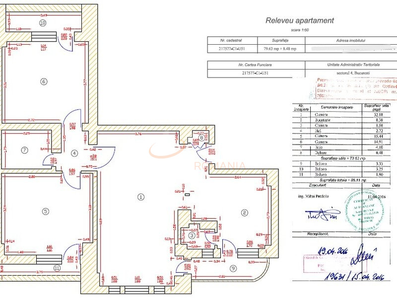 Apartament, 3 camere Bucuresti/Piata Unirii (s3)