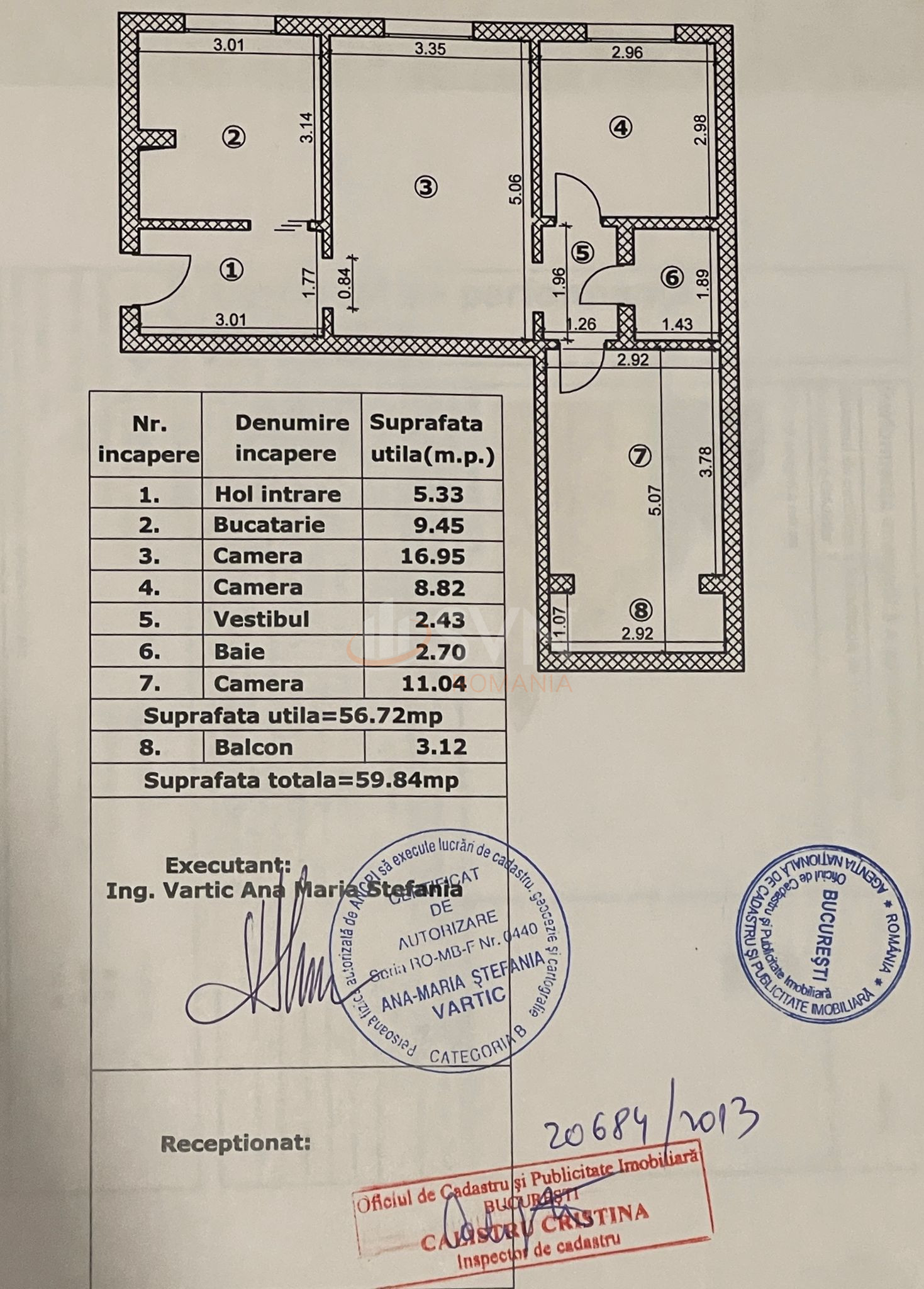 Apartament, 3 camere Bucuresti/1 Decembrie 1918