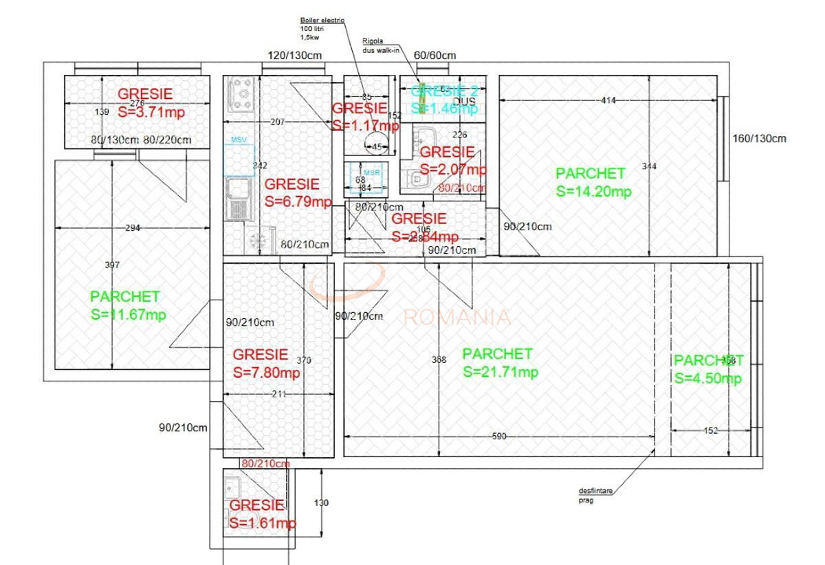 Apartament, 3 camere Bucuresti/Domenii